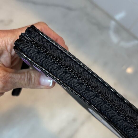 Coach Wallet Y2K Maralee Jacquard Signature Logo Full Zip Wallet - Picture 8 of 16